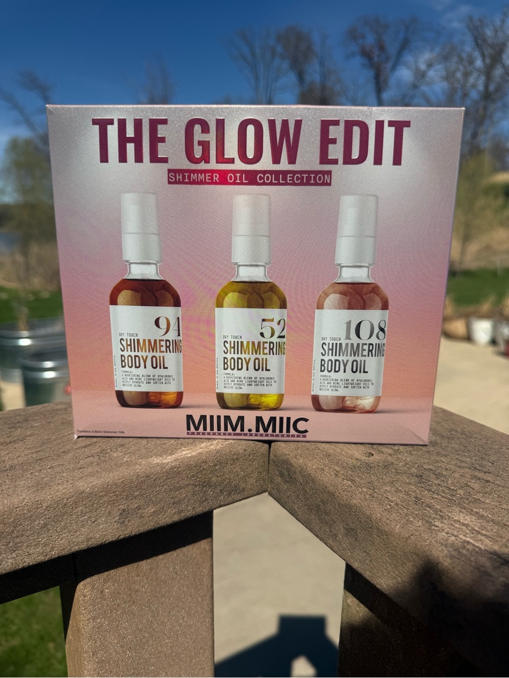 NIB The Glow Edit Shimmer Oil Collection - Body Oils (Pink/Gold/Bronze) - Picture 1 of 6
